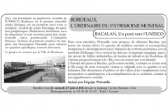 Programme Pétronille mai/juin 2009 Bacalan